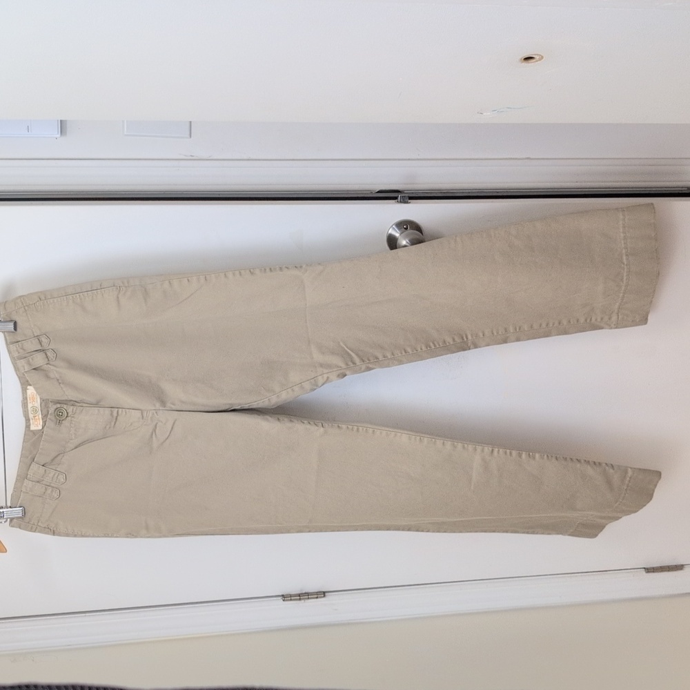 J. Crew Wide-Leg Tan Utility Pants